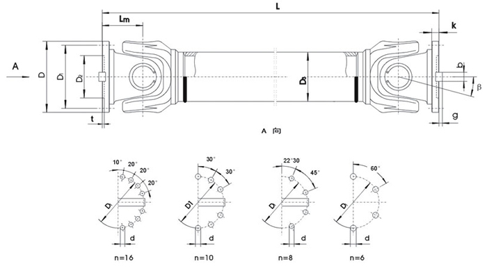 SWC-WH型無伸縮焊接式萬向聯軸器